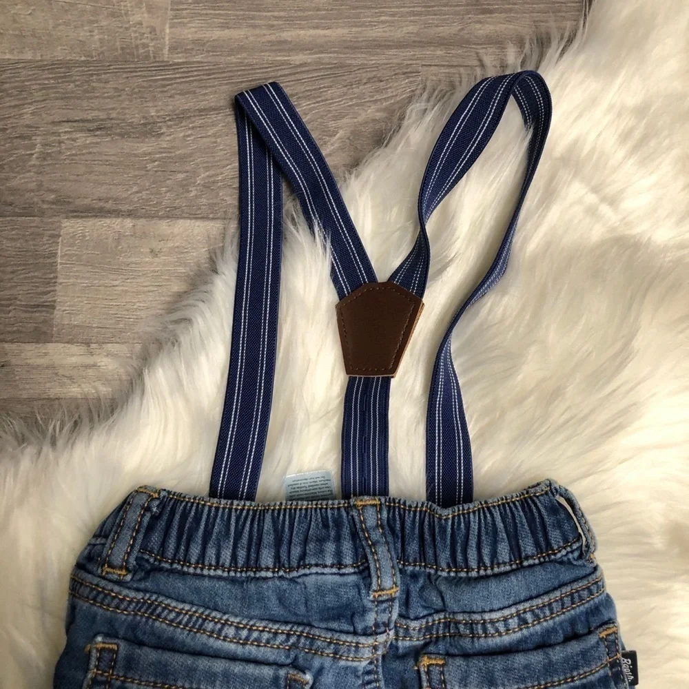 Oshkosh b’gosh Derby Wash Suspender Jeans 18M
